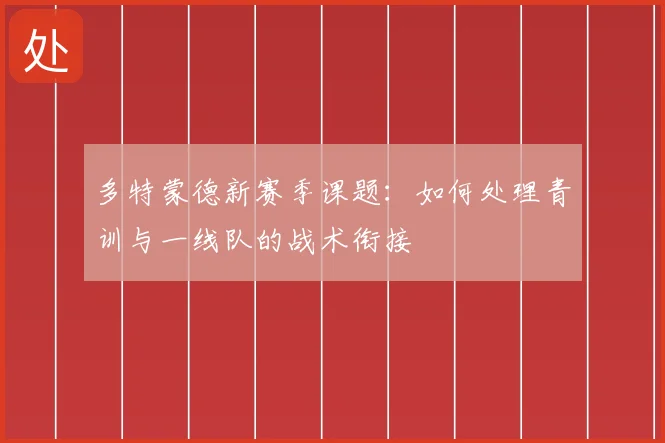 多特蒙德新赛季课题:如何处理青训与一线队的战术衔接